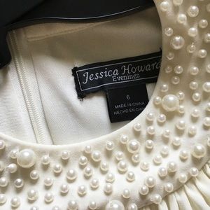 Black and beige dress