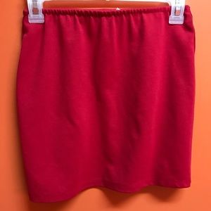 Ambiance Apparel Small Womens Red Skirt