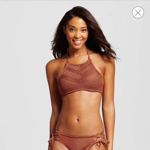 Women's Crotchet High Neck Bikini Set
