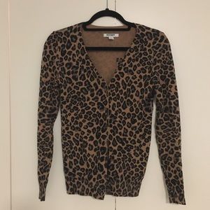 Cotton Leopard Cardigan