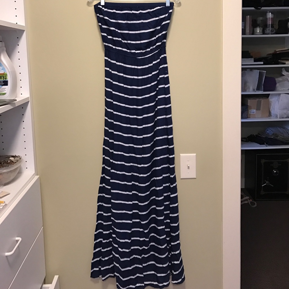 Strapless maxi dress!
