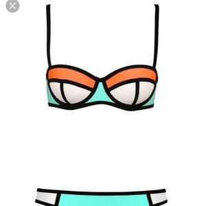 Teal Poppy Triangl Suit