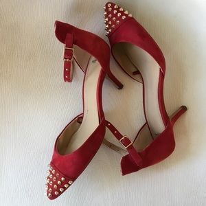 Zara Trafaluc SS '13 spiky strap kitten heel