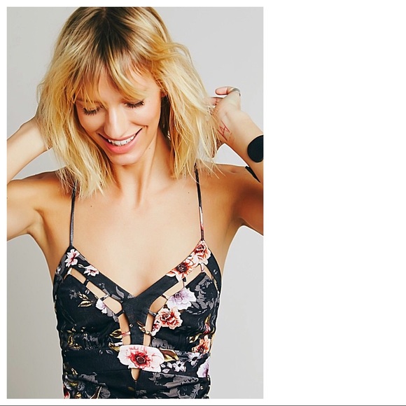 Free People New Romantics Stella Flora Romper - Picture 3 of 7