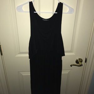 Black high-low maxi dress