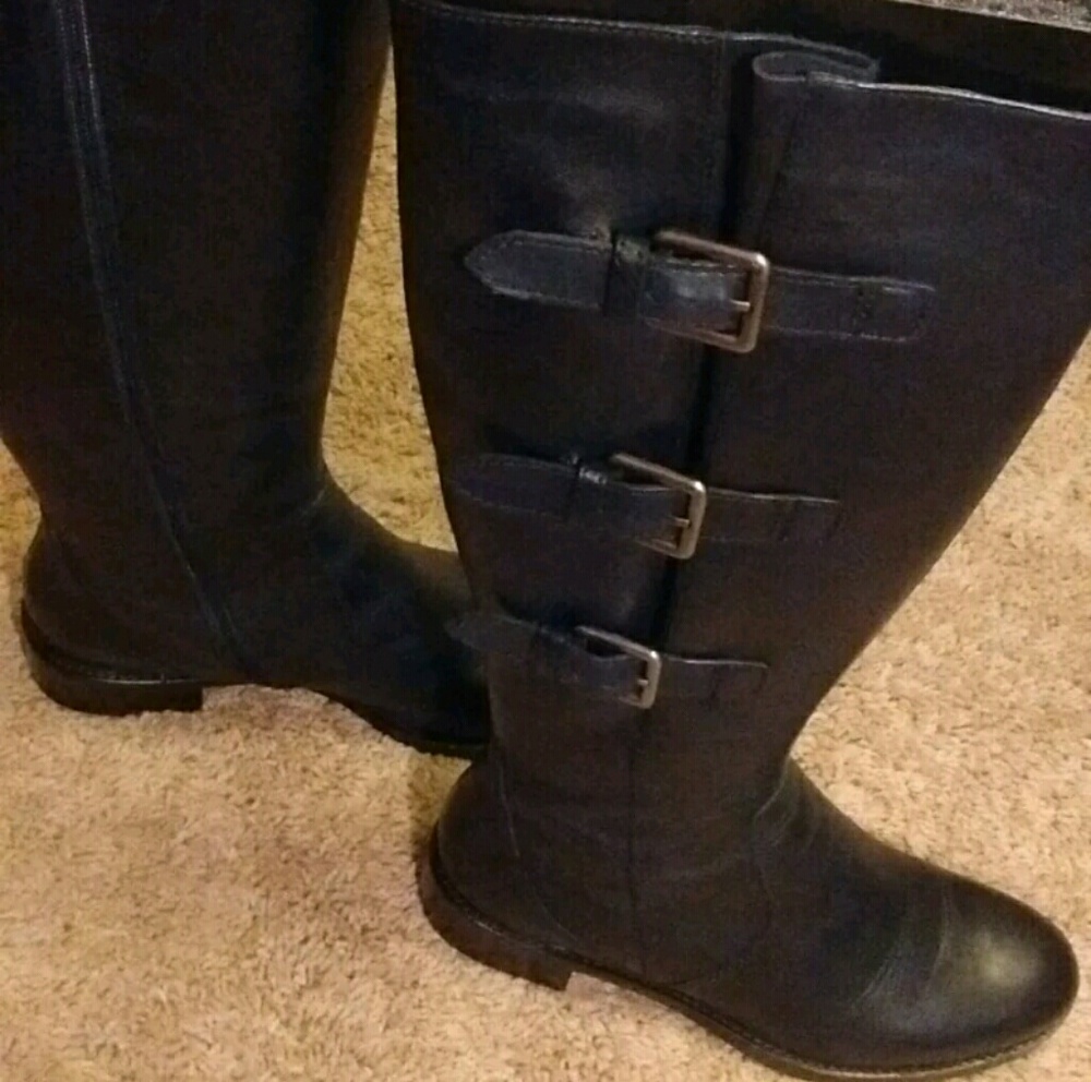 ECCO Women's Hobart Buckle Riding Boots Size 8-8.5