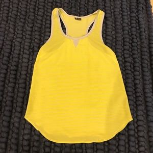 Yellow and gray stripe tank