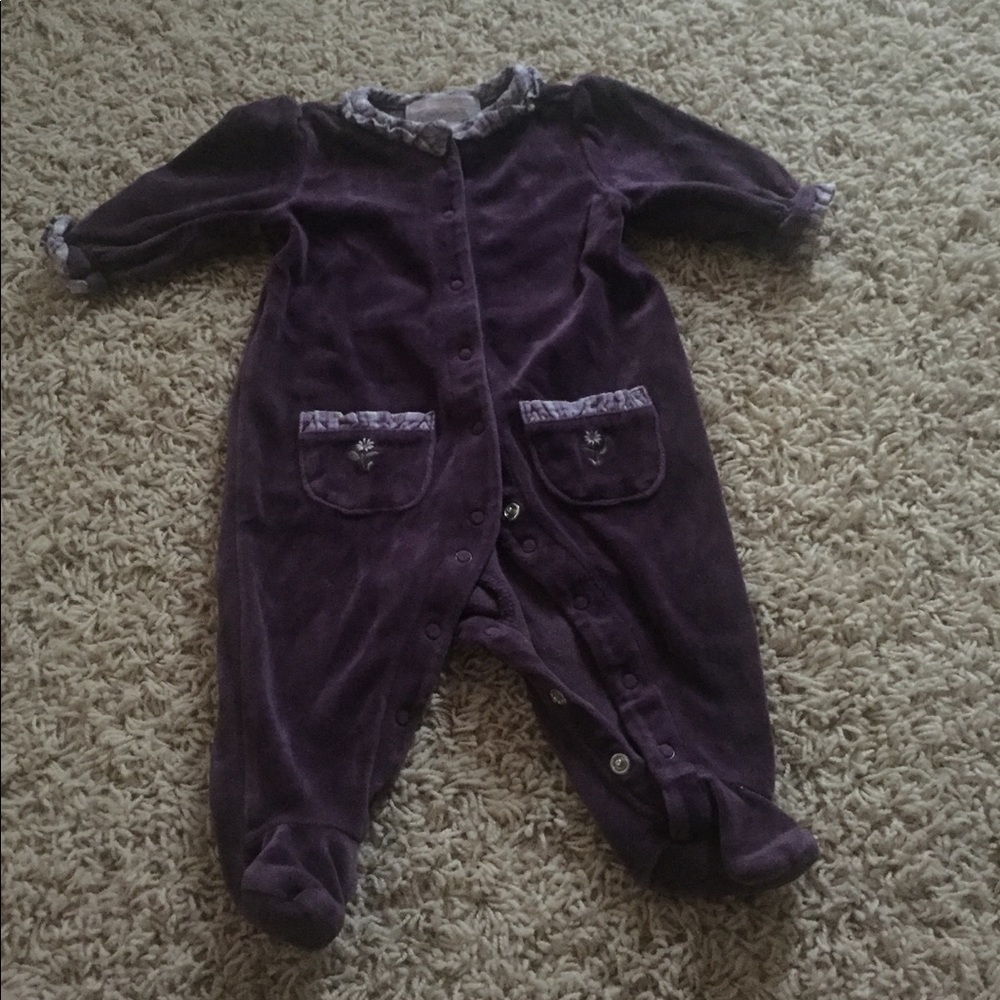 Janie and jack velvet one piece