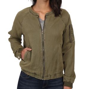 💥NWT💥 Sanctuary Linen Blend Pilot Bomber- Cadet