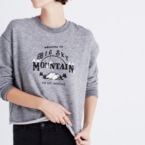 Madewell Big Sky Cutoff Sweatshirt