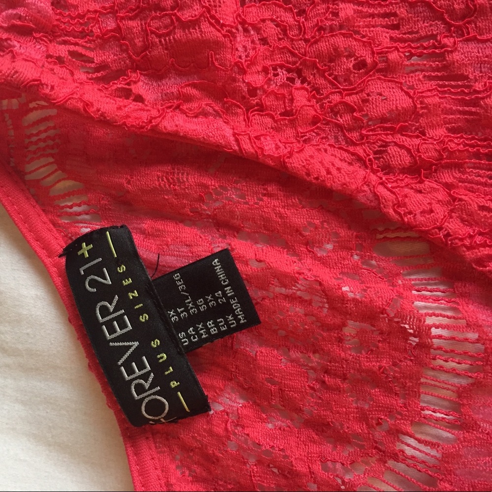 Forever21 bright coral dress - Picture 3 of 6