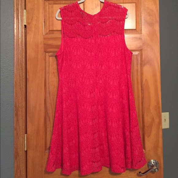 Forever21 bright coral dress - Picture 2 of 6