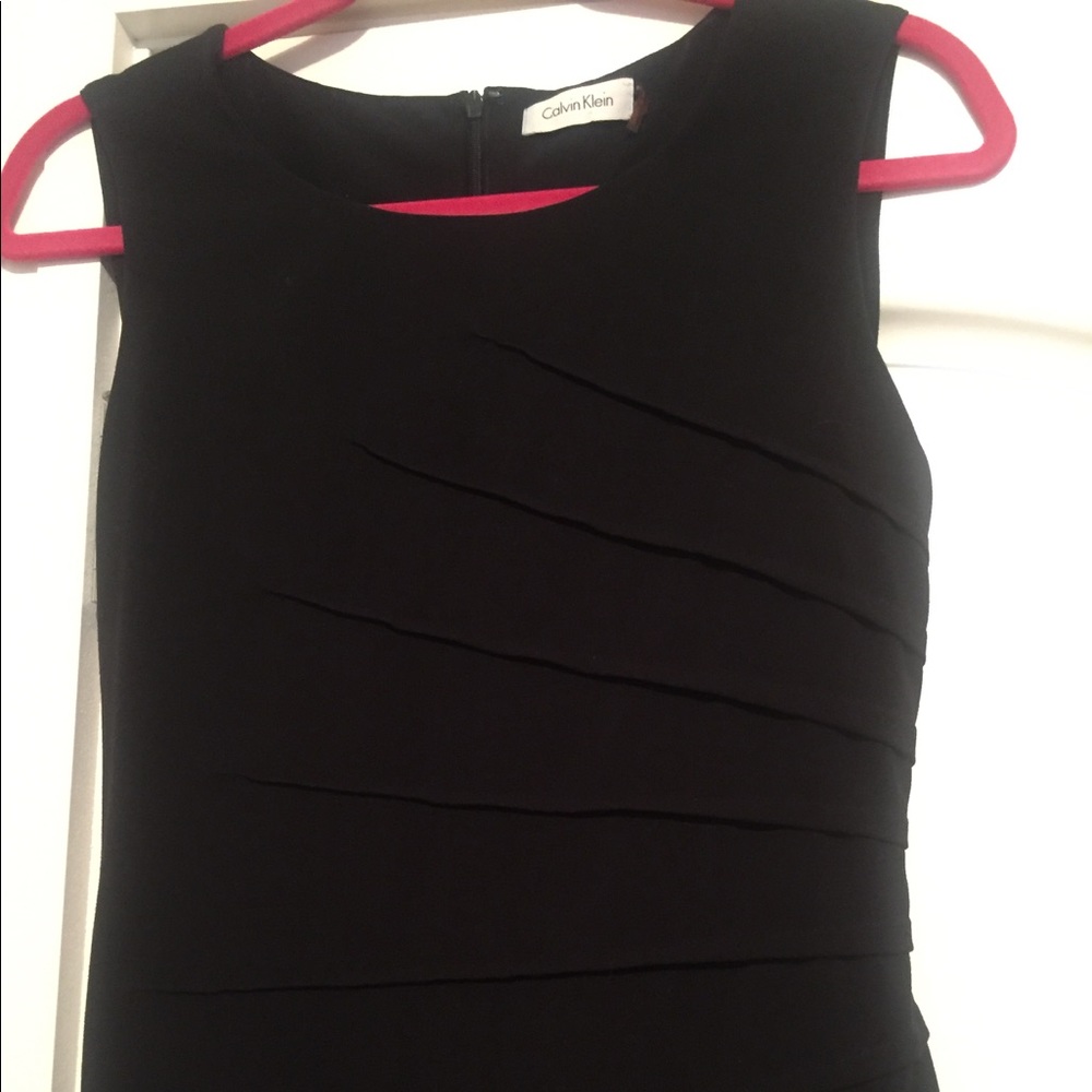 Calvin Klein black shift dress