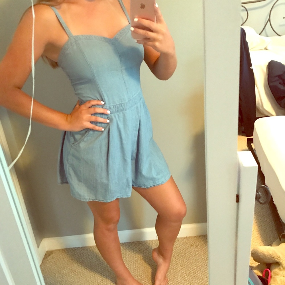 Denim Hollister Romper
