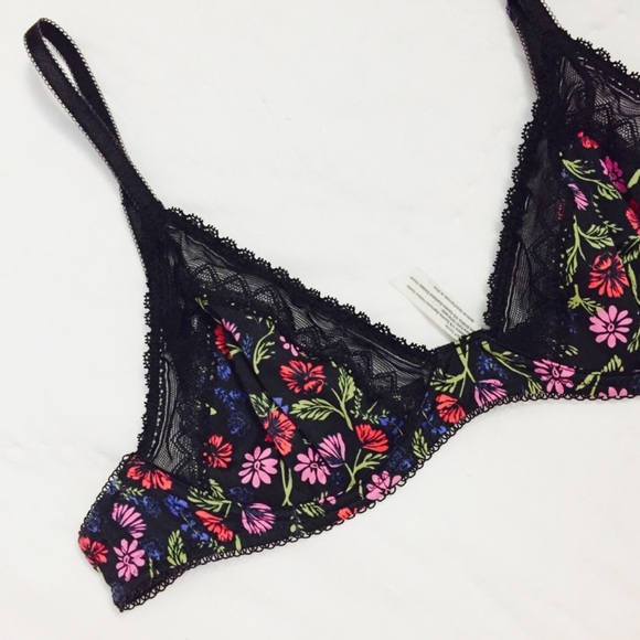 Free People Other - FP Floral Triangle Bra