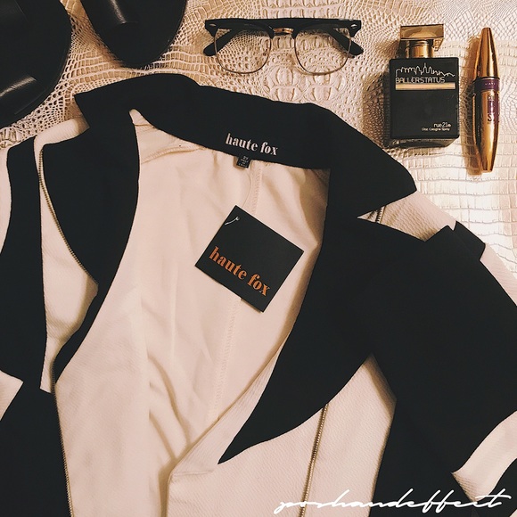Haute Fox Jackets & Blazers - • haute fox™ | off center contrast blazer •