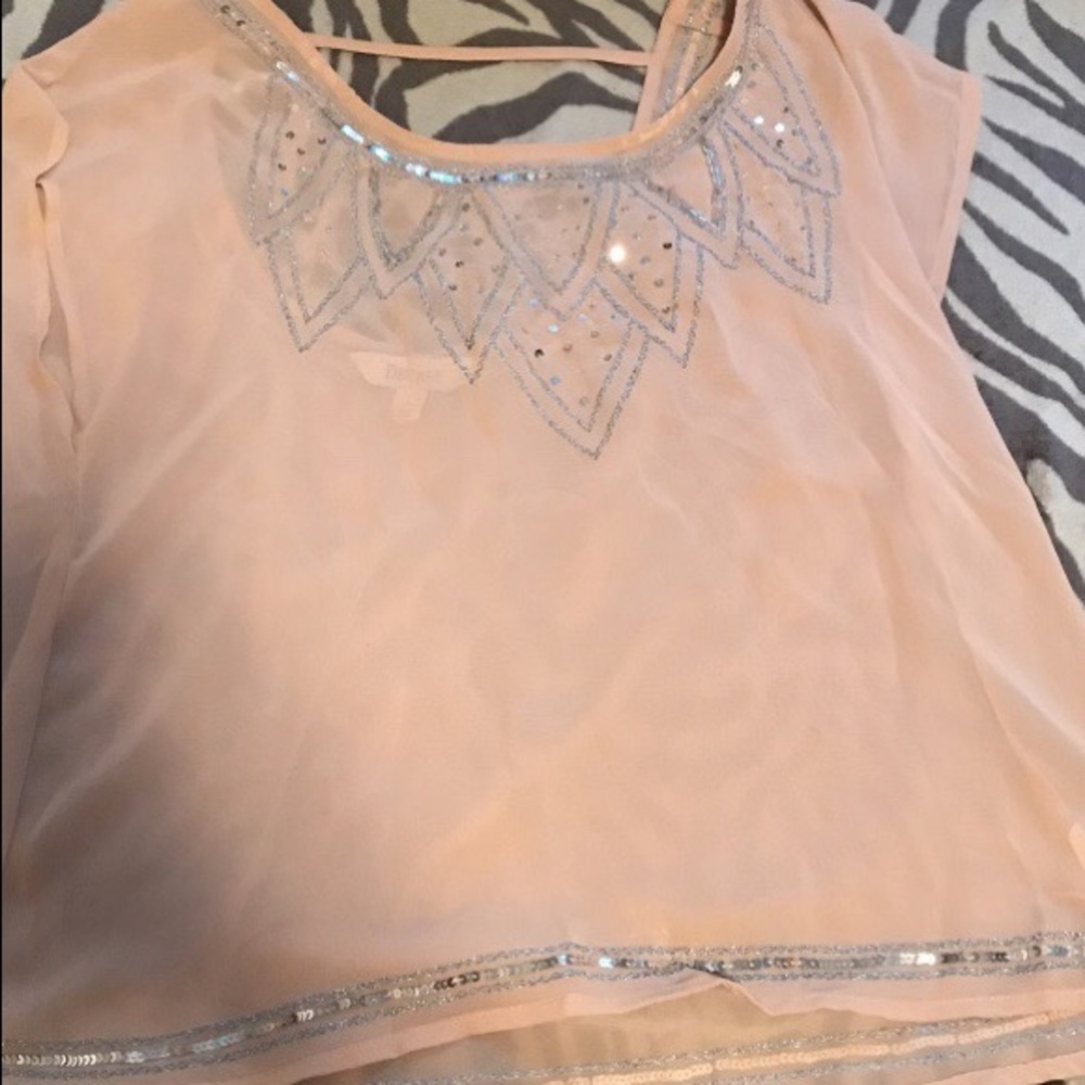 Silky blouse.