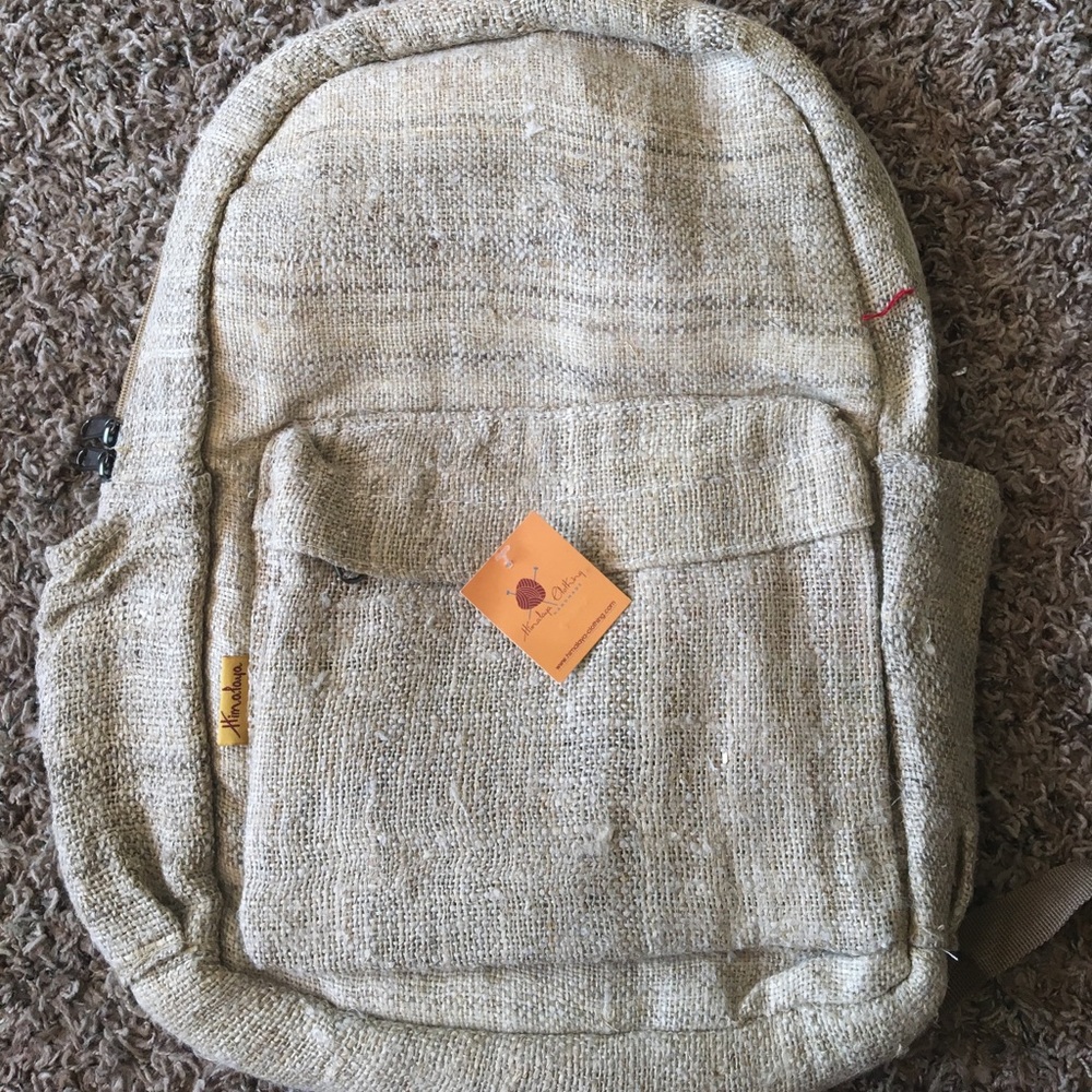UNISEX Natural Himalayan Hemp Backpack