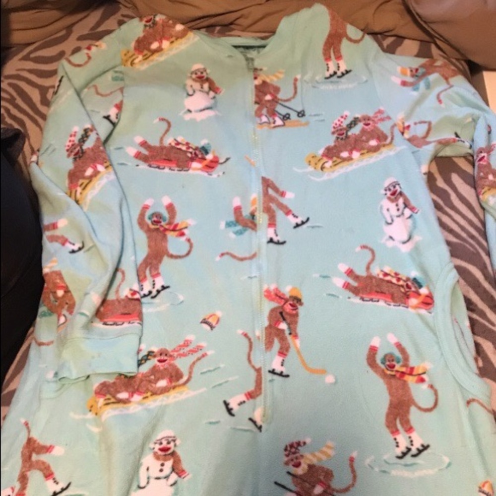 Domo monkey adult onesie pajama.