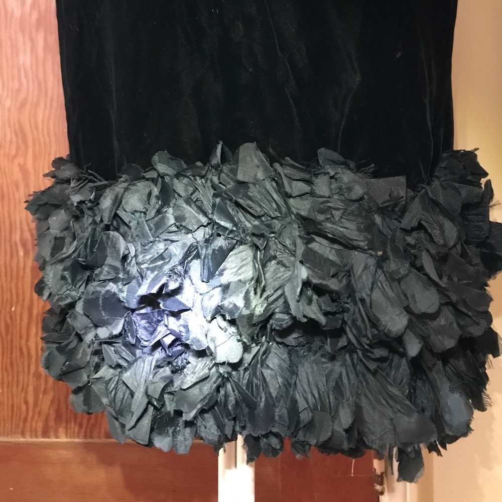 Swanky Vintage 50s Folmar NY Velvet Cocktail Dress - Picture 4 of 8