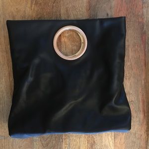 Foldable Leather Clutch Zara