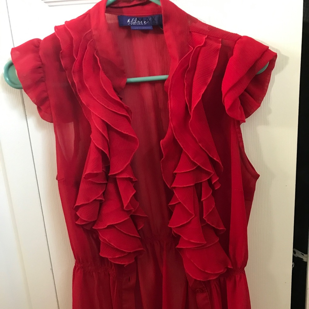 Ruffled blouse