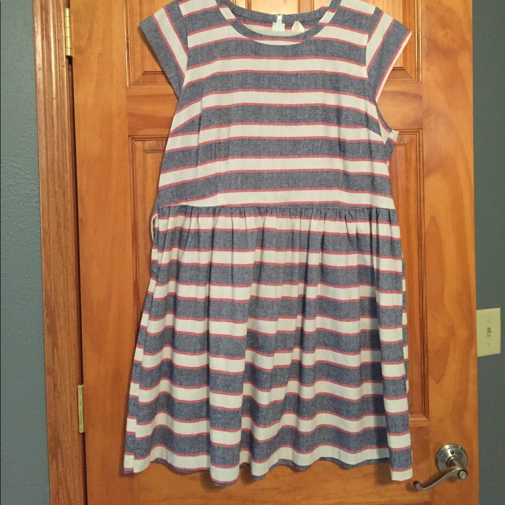 Modcloth/Kristin Miles striped dress 1x