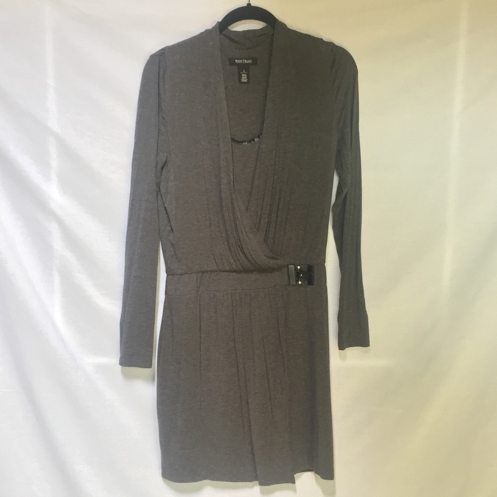 Grey Wrap Dress White House Black Market