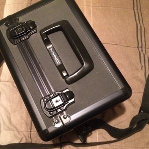 Vintage MAC train case w/leather strap