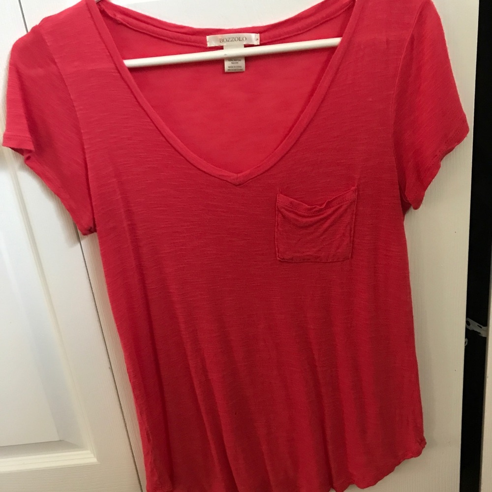 Pink v neck