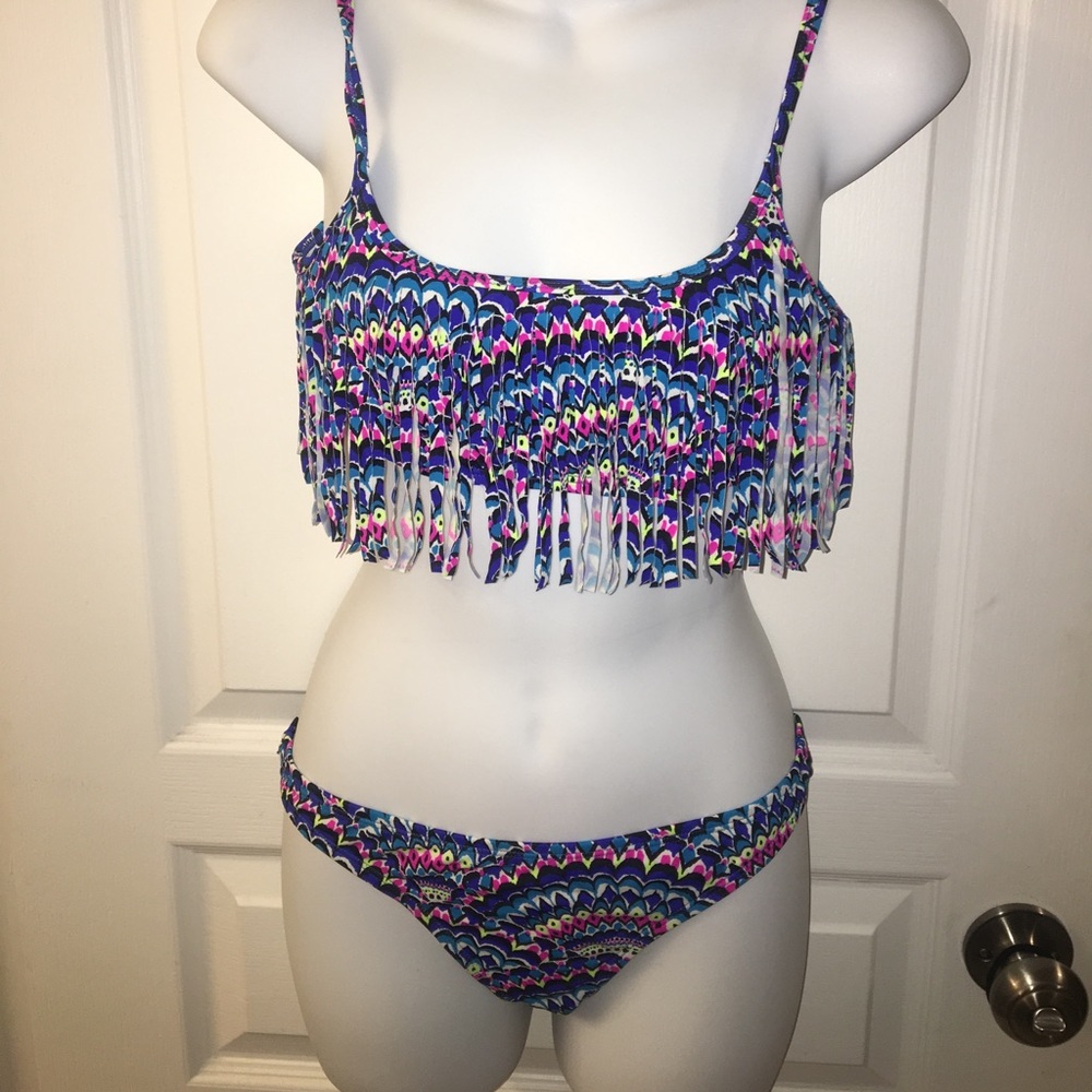 Bright Billabong Two piece bathing suit M