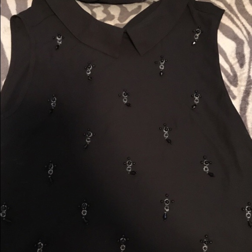 Black tank top