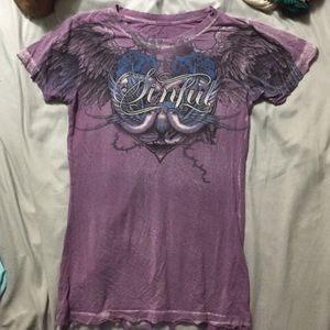 Sinful clothing purple shirt size L