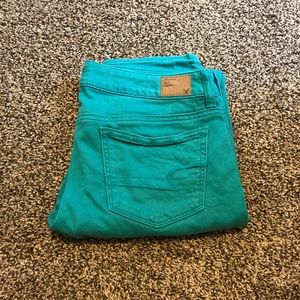 Turquoise Skinny Jeans