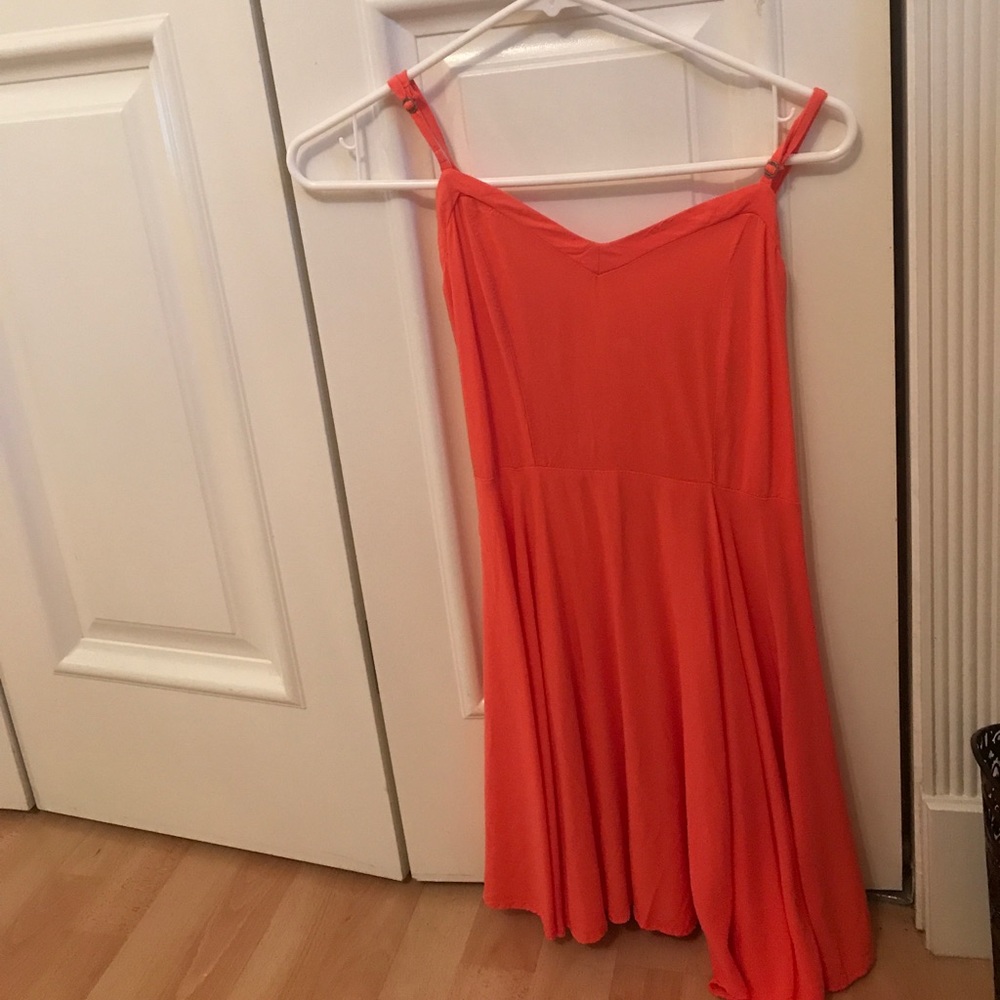 Aeropostale coral fit and flare dress