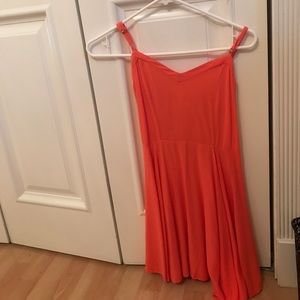 Aeropostale coral fit and flare dress