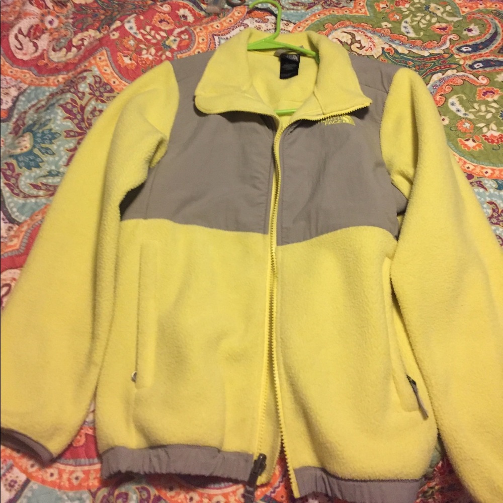 neon yellow northface