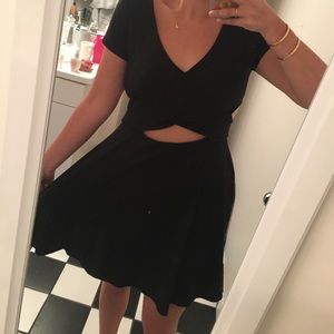 H&M jersey cut out dress