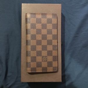 authentic Damier louis vuitton Checkbook wallet