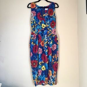 Modcloth Dresses - Closet London Blue Floral Dress Modcloth Dresses - Closet London Blue Floral Dress