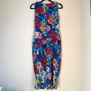 Modcloth Dresses - Closet London Blue Floral Dress Modcloth Dresses - Closet London Blue Floral Dress