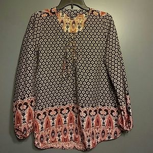 Flowy silk women's top