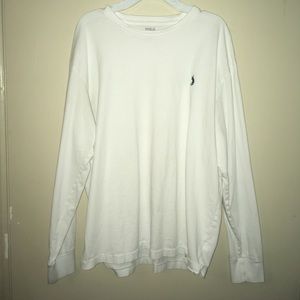 White Ralph Lauren Polo Long Sleeve T-Shirt SIZE M