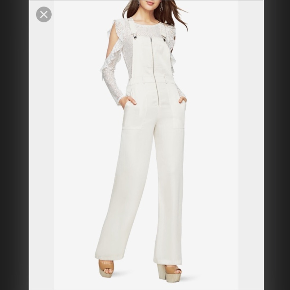 BCBGMAXAZRIA satin overall