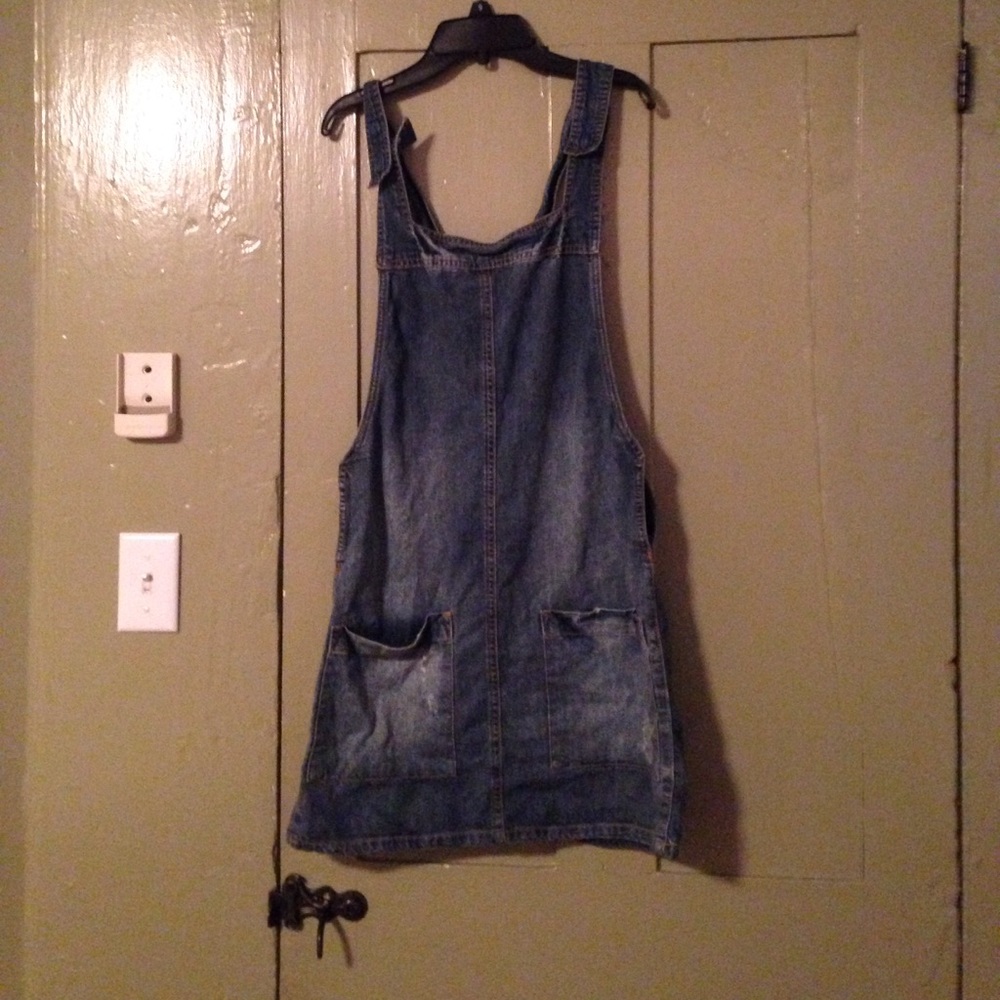 Forever 21 blue overall denim dress