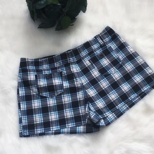 New York and Company Blue & Black Plaid Shorts 📦