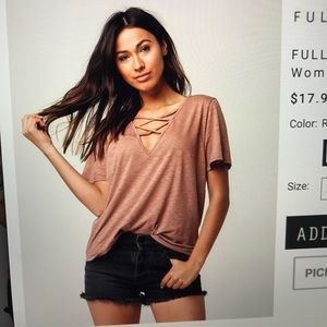 FULL TILT criss cross women's tee