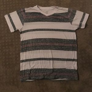 Blue Crown striped v-neck