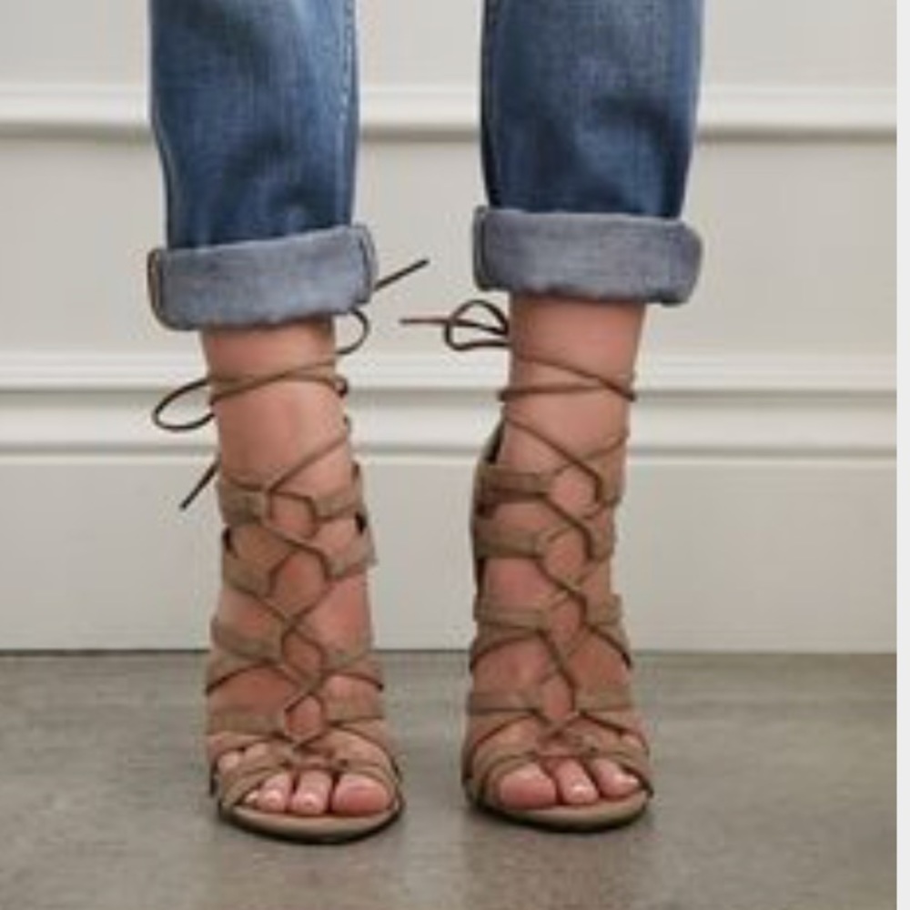 Offers welcome! Lace up Heels - Picture 1 of 5