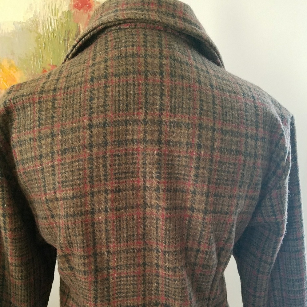 Wool Plaid Jacket, Excellent Condition - image 3